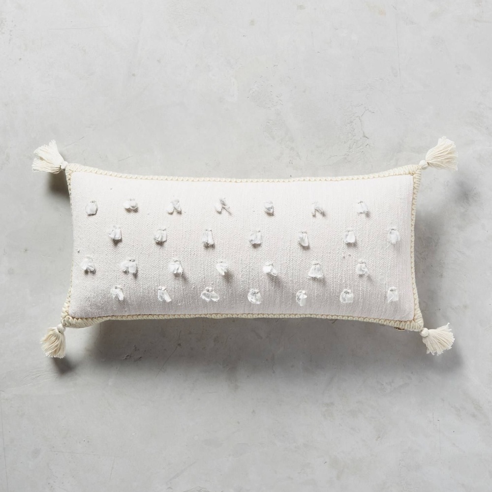 NWT Anthropologie Nikea Lumbar Pillow 12x27